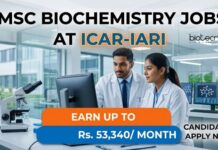 ICAR IARI SRF Recruitment 2026 | MSc Biochemistry Jobs | EARN UP TO Rs. 53,340/ Month MSc Biochemistry Jobs at ICAR-IARI | Candidates Apply Now