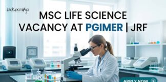MSc Life Science Vacancy at PGIMER | JRF | Apply Now