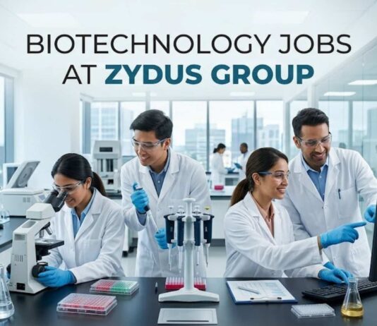Biotechnology Research Jobs at Zydus Group | Executive Opportunities Apply Now Biotechnology Jobs at Zydus Group | Candidates Apply Now