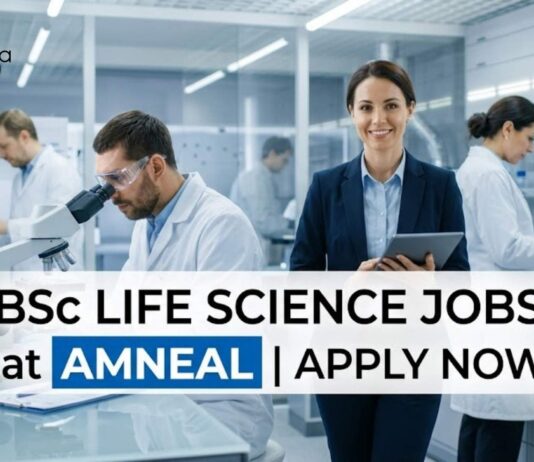 BSc Life Science Jobs at Amneal | Candidates Apply Now