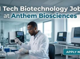 M Tech Biotechnology Jobs at Anthem Biosciences | Apply Now