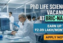 BRIC-NABI Scientist Jobs 2026 | Earn Up to ₹2.09 Lakh/Month PhD Life Science Vacancy at BRIC-NABI | Candidates Apply Now