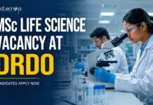 DRDO JRF Vacancy 2026 for MSc Life Science Candidates | Walk-In Opportunity MSc Life Science Vacancy at DRDO | Candidates Apply Now