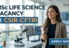 CFTRI Project Associate-II Jobs 2026 for MSc Life Science Candidates | Apply Online MSc Life Science Vacancy at CSIR-CFTRI | Candidates Apply Now