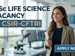 CFTRI Project Associate-II Jobs 2026 for MSc Life Science Candidates | Apply Online MSc Life Science Vacancy at CSIR-CFTRI | Candidates Apply Now