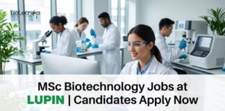 Lupin Officer Jobs 2026 for MSc Biotechnology Candidates | GMP Compliance Role MSc Biotechnology Jobs at Lupin | Candidates Apply Now