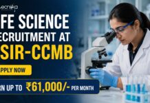 CSIR-CCMB Walk-in Interview 2026 for Life Science Candidates | Earn up to ₹61,000/- per month Life Science Recruitment at CSIR-CCMB | Candidates Apply Now