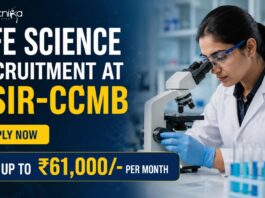 CSIR-CCMB Walk-in Interview 2026 for Life Science Candidates | Earn up to ₹61,000/- per month Life Science Recruitment at CSIR-CCMB | Candidates Apply Now