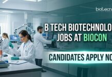 Biocon Jobs 2026: Senior Executive Opportunity for Biotech Professionals B Tech Biotechnology Jobs at Biocon | Candidates Apply Now