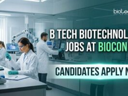 B Tech Biotechnology Jobs at Biocon | Candidates Apply Now
