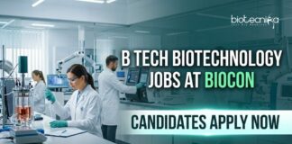 Biocon Jobs 2026: Senior Executive Opportunity for Biotech Professionals B Tech Biotechnology Jobs at Biocon | Candidates Apply Now