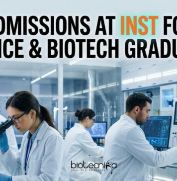 INST Mohali PhD Admissions 2026 Open for Life Science & Biotechnology Candidates PhD Admissions at INST for Life Science & Biotech Graduates