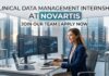 Clinical Data Management Internship at Novartis – Apply for Clinical Research Jobs Clinical Data Management Internship at Novartis | Apply Now