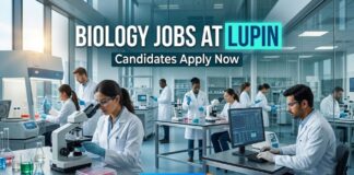 Biology Jobs at Lupin | Candidates Apply Now