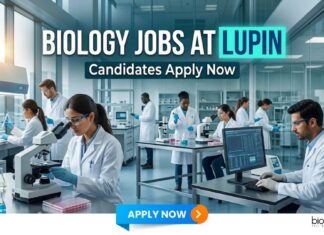 Lupin Biology Jobs 2026: Research Associate Biotech R&D Opportunity Biology Jobs at Lupin | Candidates Apply Now