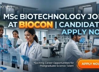 Biocon Hiring Regulatory Affairs | MSc Biotechnology Jobs MSc Biotechnology Jobs at Biocon | Candidates Apply Now