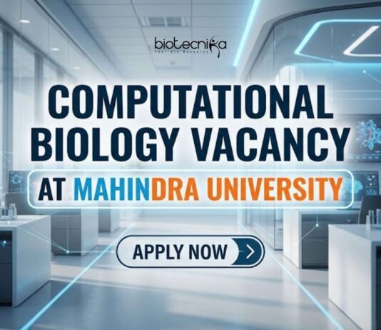 Mahindra University JRF Recruitment 2026 | Computational Biology Vacancy Computational Biology Vacancy at Mahindra University | Apply Now