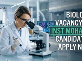 Biology Vacancy at INST Mohali | Candidates Apply Now