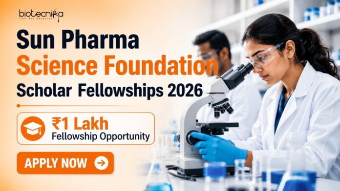 Science Scholar Fellowships at Sun Pharma Science Foundation Science Scholar Fellowships at Sun Pharma Science Foundation