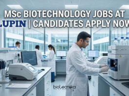 Lupin QA Executive Jobs 2026 for MSc Biotechnology Candidates | Apply Now MSc Biotechnology Jobs at Lupin | Candidates Apply Now