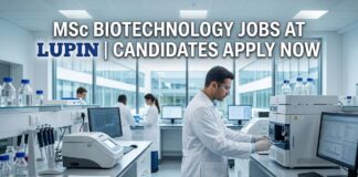 Lupin QA Executive Jobs 2026 for MSc Biotechnology Candidates | Apply Now MSc Biotechnology Jobs at Lupin | Candidates Apply Now