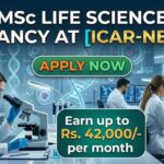 ICAR-NBAIR Careers 2026 for MSc Life Science Candidates : Earn up to Rs. 42,000/- per month MSc Life Science Vacancy at ICAR-NBAIR | Candidates Apply Now