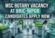 BRIC-NIPGR JRF & Project Associate Jobs 2026 | MSc Botany Vacancy MSc Botany Vacancy at BRIC-NIPGR | Candidates Apply Now