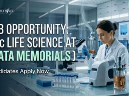 BSc Life Science Job at Tata Memorials | Candidates Apply Now