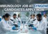 Syngene Careers 2026: Associate Scientist Immunology Job Immunology Job at Syngene | Candidates Apply Now