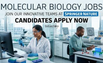Springer Nature Careers 2026: Associate or Senior Editor – Molecular Biology Jobs Molecular biology Jobs at Springer Nature | Candidates Apply Now