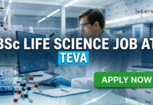 TEVA Careers 2026: BSc Life Science Job Opportunity in Goa BSc Life Science Job at TEVA | Candidates Apply Now