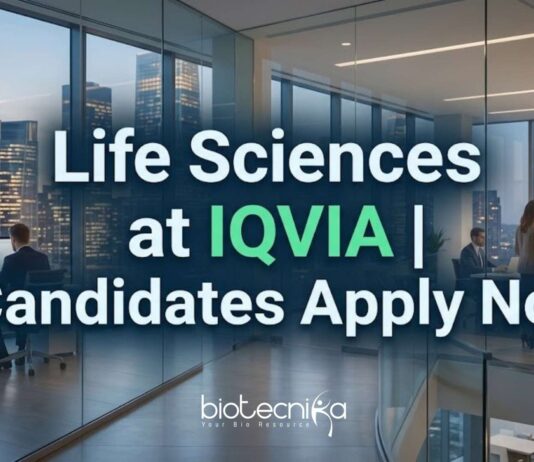 Clinical Trial Jobs at IQVIA Careers | Life Science Vacancy Life Sciences Jobs at IQVIA | Candidates Apply Now