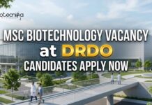MSc Biotechnology Vacancy at DRDO DRDE | JRF Walk-In Interview 2026 MSc Biotechnology Vacancy at DRDO | Candidates Apply Now