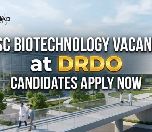 MSc Biotechnology Vacancy at DRDO DRDE | JRF Walk-In Interview 2026 MSc Biotechnology Vacancy at DRDO | Candidates Apply Now