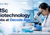 Decode Age Hiring Molecular Biology & Gut Microbiome Role | Apply Now MSc Biotechnology Jobs at Decode Age | Candidates Apply Now