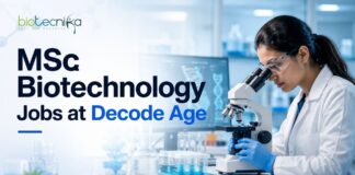MSc Biotechnology Jobs at Decode Age | Candidates Apply Now