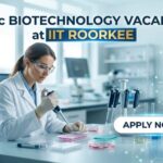 MSc Biotechnology Vacancy at IIT Roorkee | Candidates Apply