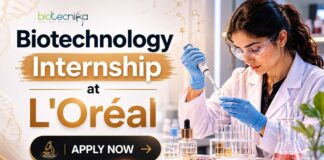 L’Oréal Internship 2026: Biotechnology Research Role Biotechnology Internship at L’Oréal | Candidates Apply Now