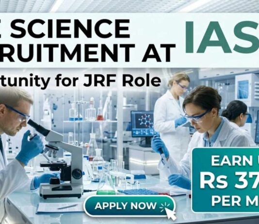 Life Science Recruitment at IASST | JRF Role | Candidates Apply
