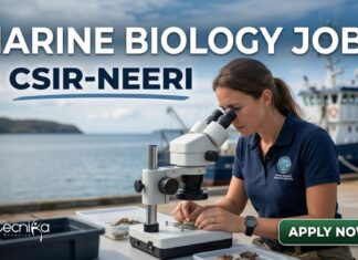 CSIR-NEERI Recruitment 2026 For Marine Biology Project Associate Jobs Marine Biology Jobs at CSIR-NEERI | Candidates Apply Now