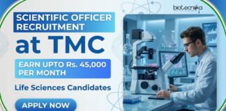 Scientific Officer Recruitment at TMC with Rs. 45,000 Pay for Life Sciences – Walk-In TMC Recruitment 2026 Announced Scientific Officer Recruitment for Life Sciences Candidates at HBCHRC Punjab with Salary Up to Rs. 45,000.
