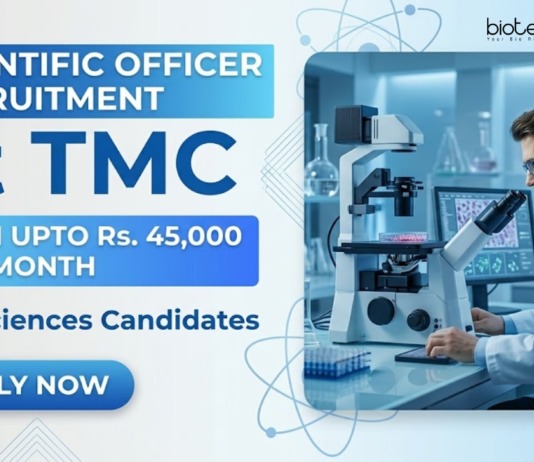 TMC Recruitment 2026 Announced Scientific Officer Recruitment for Life Sciences Candidates at HBCHRC Punjab with Salary Up to Rs. 45,000.