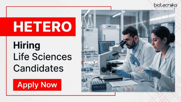 hetero Apply for QC Jobs under Hetero Career: Junior Engineer Openings for Life Sciences Graduates in Quality Control Roles.