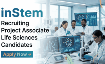 Project Associate Jobs at inStem | Apply Now for Life Sciences Career BRIC-inStem Recruitment: Hiring Life Science Candidates for Project Associate Jobs in Bangalore. Apply Online Before May 20.