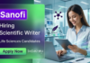 Scientific Writer Job Opening at Sanofi – Life Sciences Candidates are Eligible Apply for Sanofi Career: Scientific Writer Jobs in Hyderabad. Exciting Life Sciences Jobs in pharma and medical writing.