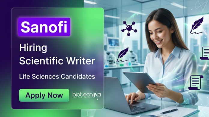 sanofi Apply for Sanofi Career: Scientific Writer Jobs in Hyderabad. Exciting Life Sciences Jobs in pharma and medical writing.