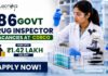 186 Govt Drug Inspector Vacancies at CDSCO | Salary Up to ₹1.42 Lakh for Microbiology Candidates