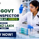 186 Govt Drug Inspector Vacancies at CDSCO | Salary Up to ₹1.42 Lakh for Microbiology Candidates