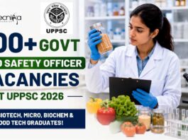 500+ Govt Food Safety Officer Vacancies at UPPSC 2026 for Biotech, Micro, Biochem & Food Tech Graduates!