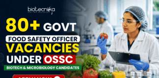 80+ Govt Food Safety Officer Vacancies Under OSSC – Biotech & Microbiology Candidates Apply 80+ Govt Food Safety Officer Vacancies Under OSSC – Biotech & Microbiology Candidates Apply. Apply for Govt Food Safety Officer Vacancies through OSSC Recruitment 2026. Open for Biotech, Micro, Food Tech, and Life Science candidates.